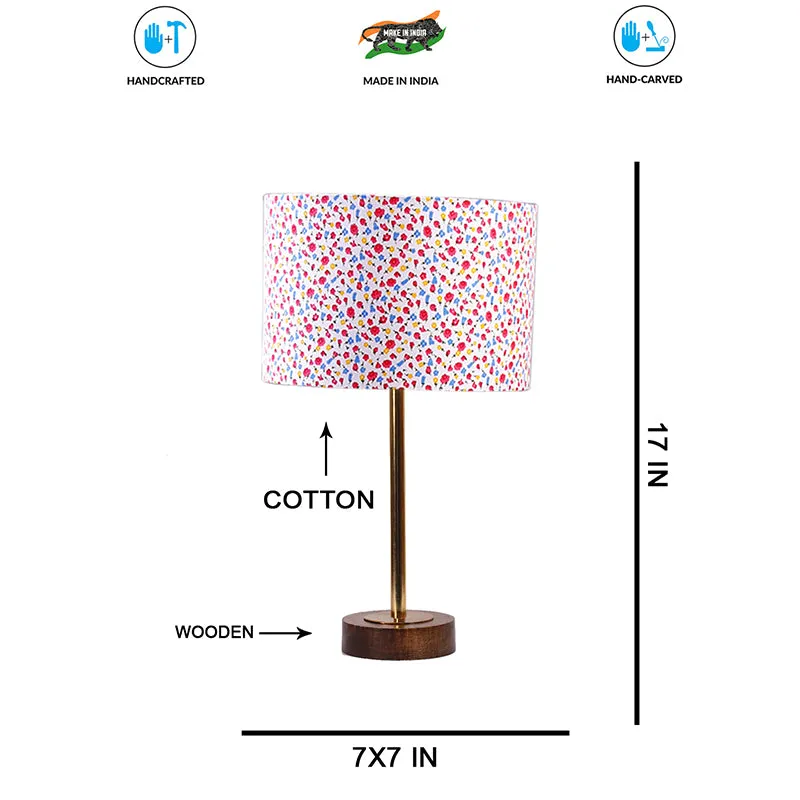 Fleura Rodin Multicolor Wooden Table Lamp media 7