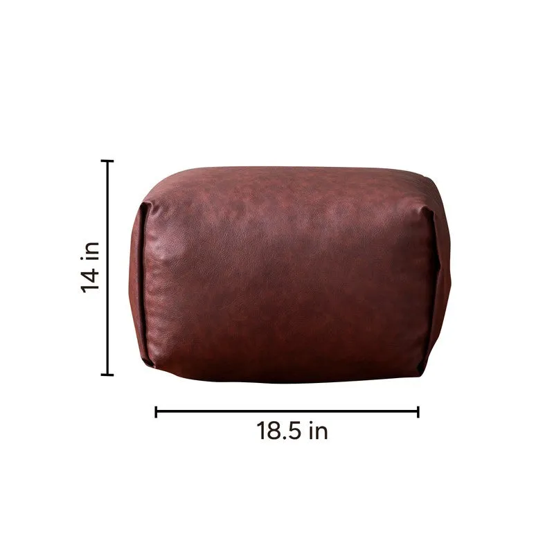 Clean Aesthetic Pouffe (Brown) - Set Of Two media 9
