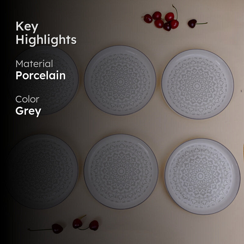 Bario Snack Plate - Set Of Six media 2