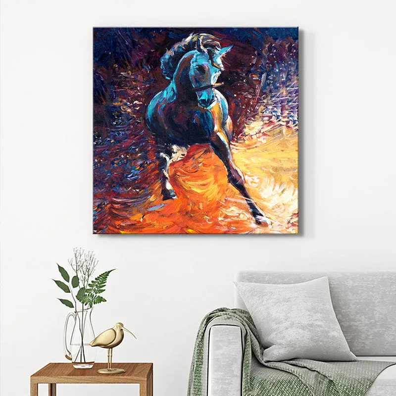 Cosmic Stallion Wall Painting media 1