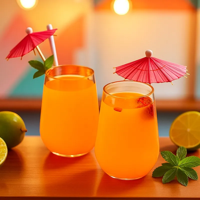 Sunset Amber Highball Glasses(390 mL) - Set Of Two media 1