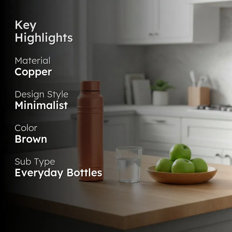 VitaFlow Brown Copper Bottle - 1000 mL media 2