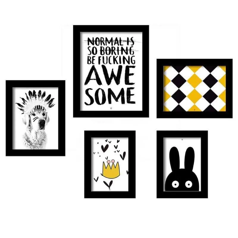 Be Awesome Art Work - Set Of Five media 4