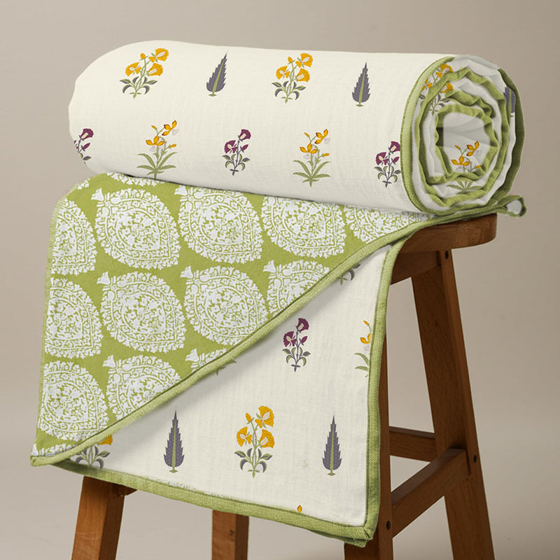 Urban Space High Garden Reversible Dohar - Yellow media 3
