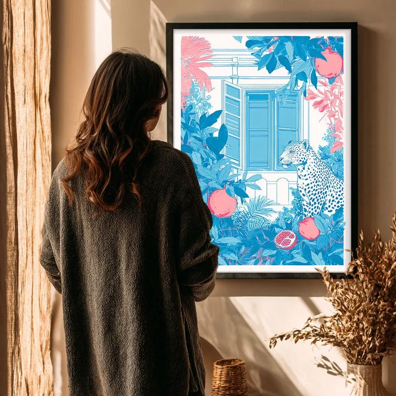 Safari Mood Canvas Wall Painting - Black Frame media 4
