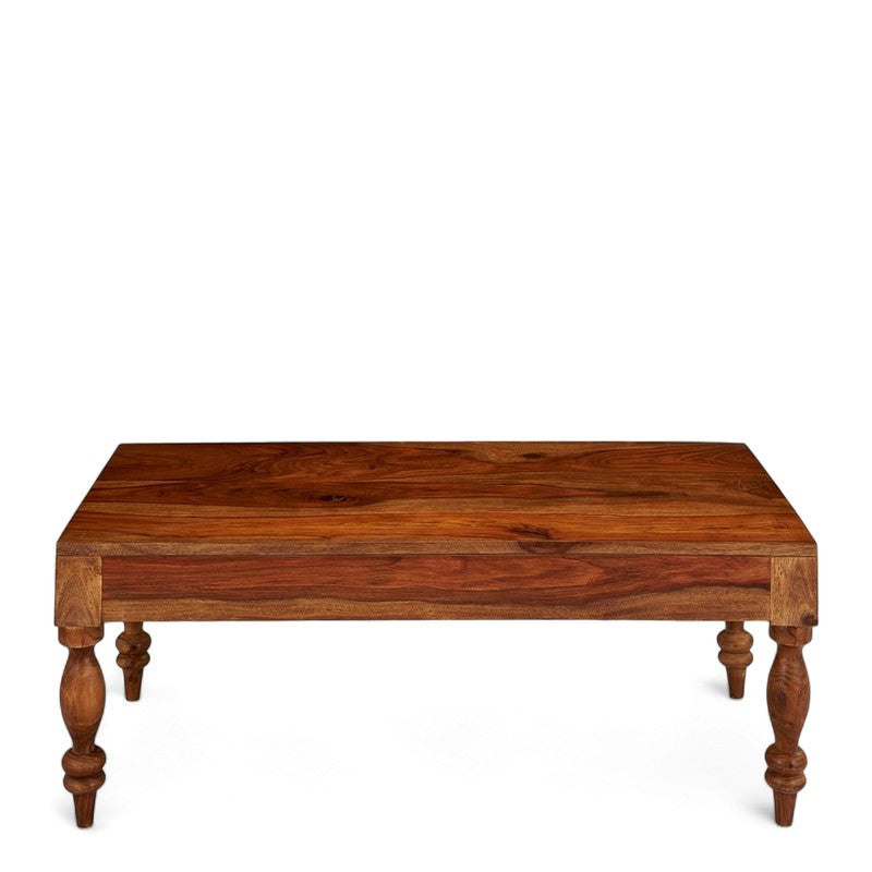 Zynex Sheesham Wooden Center Table - Brown media 5