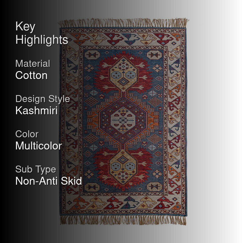 Nysa Handwoven Cotton Rug media 2
