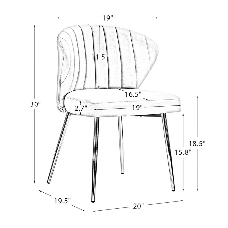 Cozyra Metal Accent Chair - Blue media 8