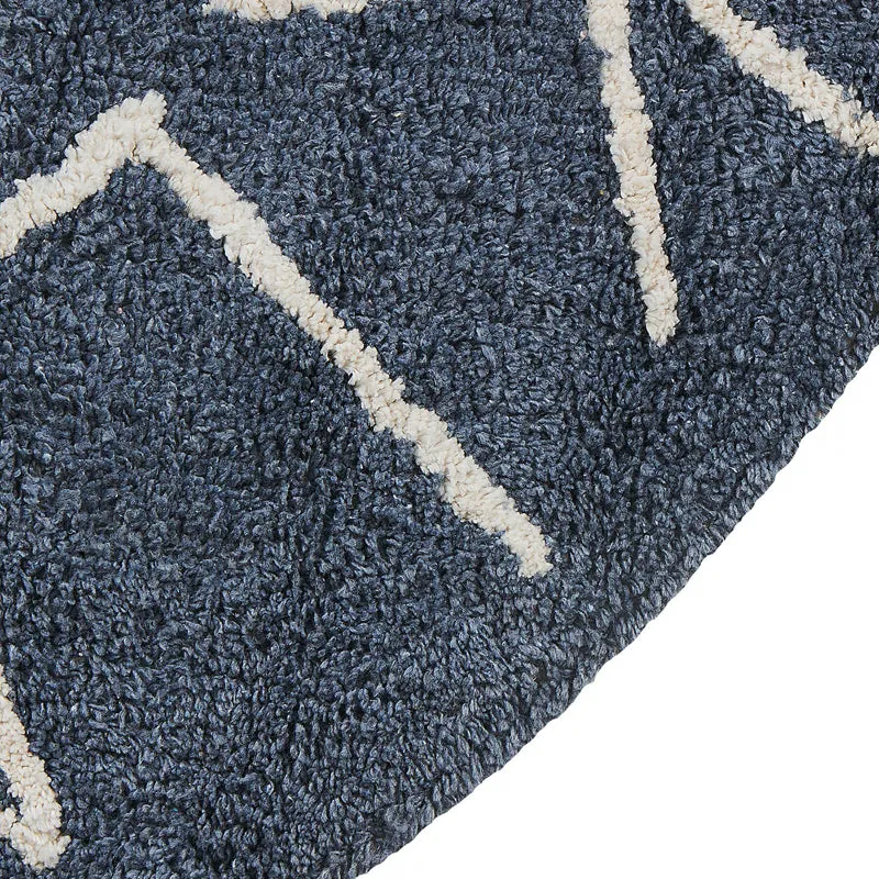 Alphabetica Tufted Cotton Area Rug - Blue media 6