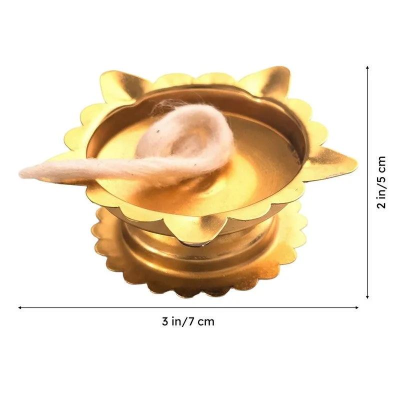 Sacred Lotus Diya with Marble Base media 7