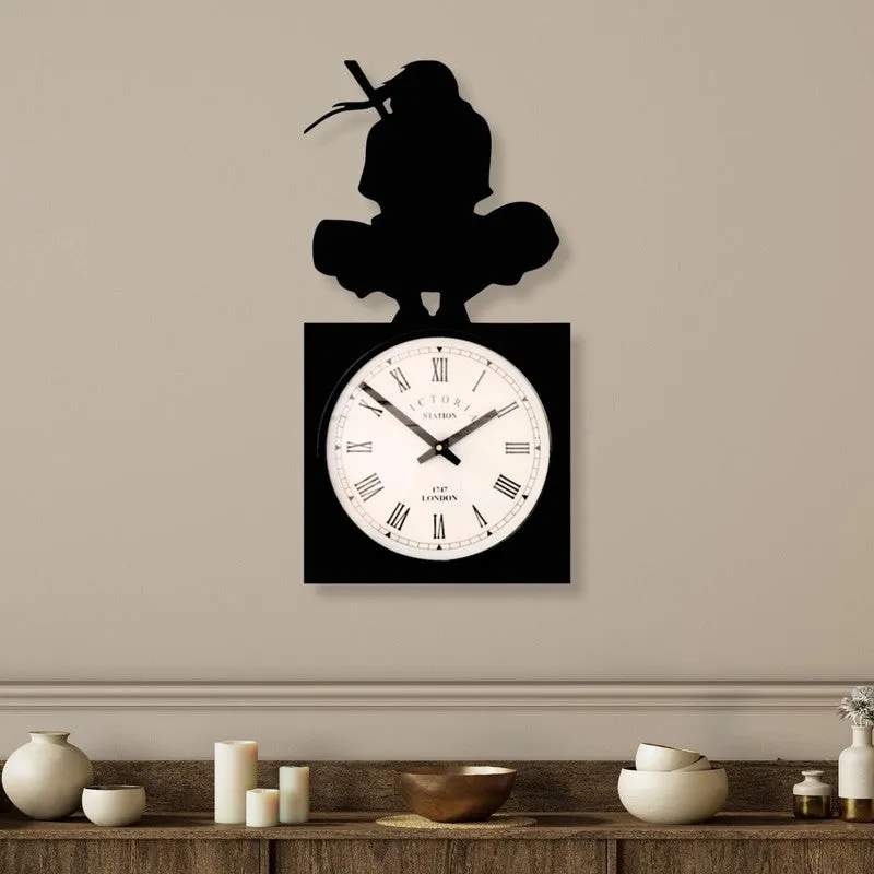 Veyora Steel Analog Wall Clock - Black media 1
