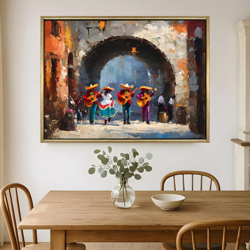 Rustic Serenade Canvas Wall Painting With Frame