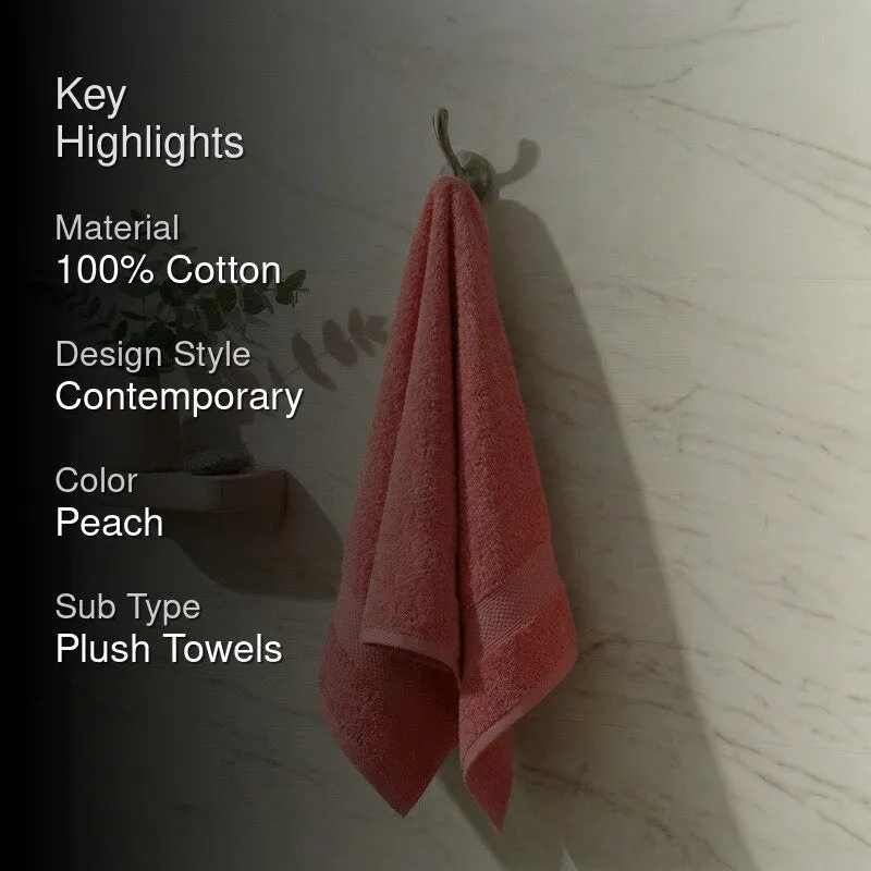 Monte Carlo Softdale Pure Cotton Towel Sets (Peach) - Set of Three media 2