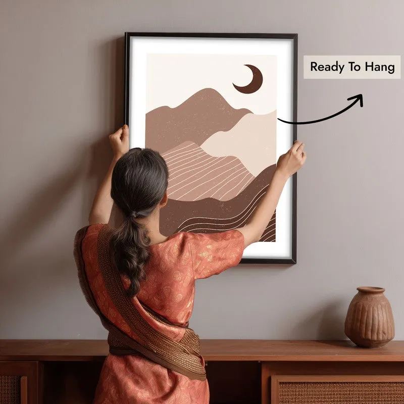 Pastel Solitude Canvas Wall Painting With Black Frame media 10
