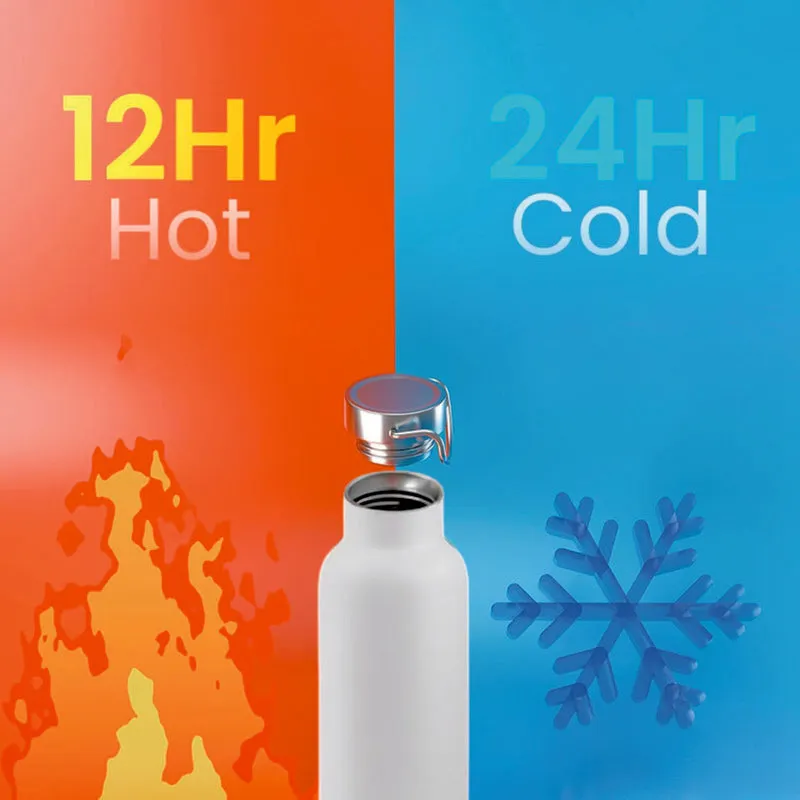 Hot & Cold Mate Smart Water Bottle - White (600 mL) media 6