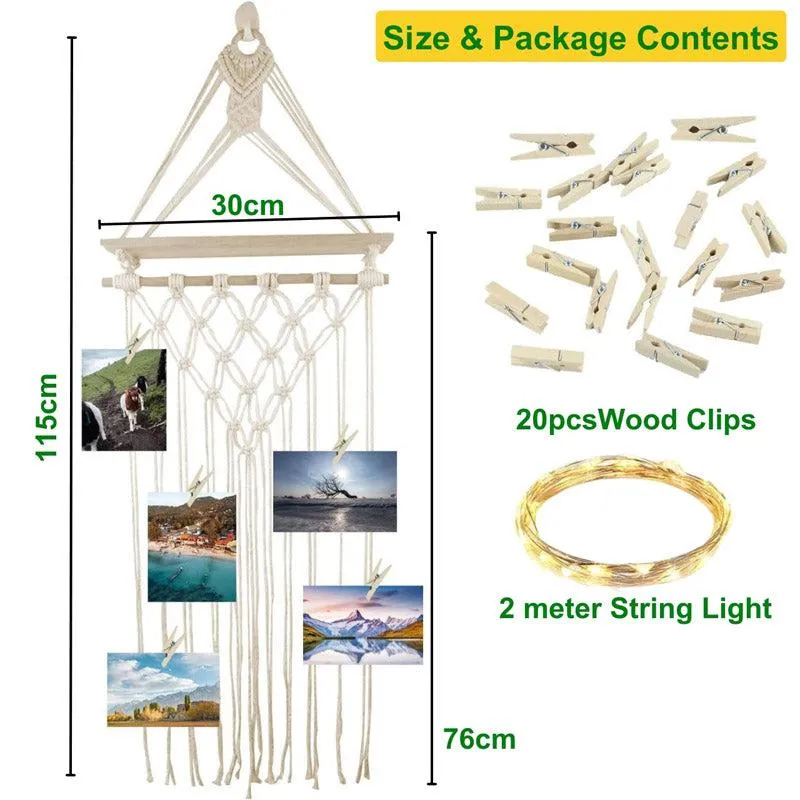 Emra Macrame Hanging Photoframe media 7