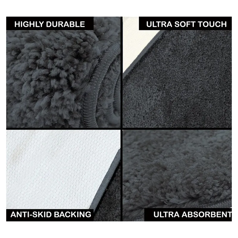 Nuo Luxe Micro Fiber Area Rug - Charcoal media 6