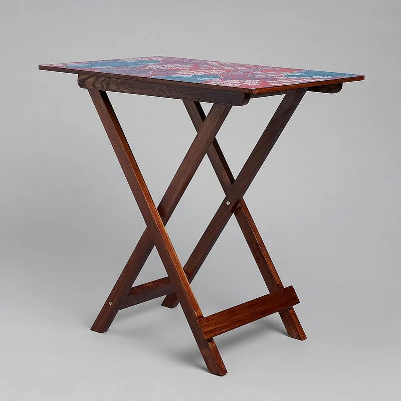 India Circus Wood Heritage Folding Side Table media 5
