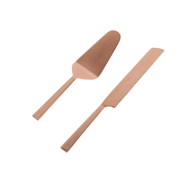 Velvessa Stainless Steel Cake Server Set (Rose Gold) - Set Of Two media 7