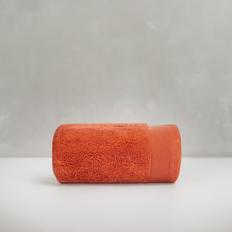 Micro Cotton Soft Serenity Solid Bath Towel - Orange image 3