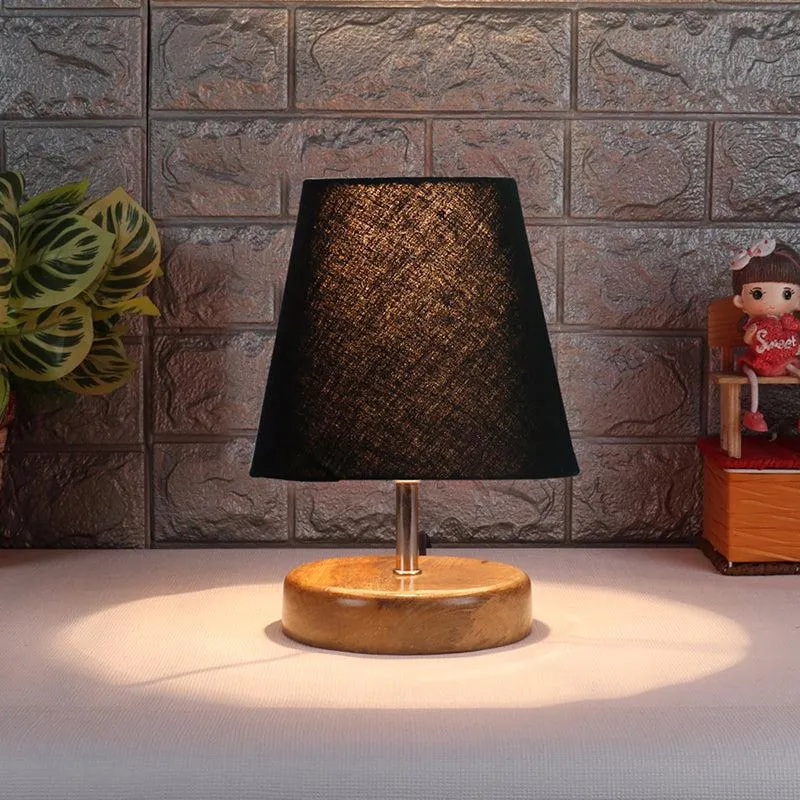 Petricho Fabric Table Lamp - Black,Brown media 1