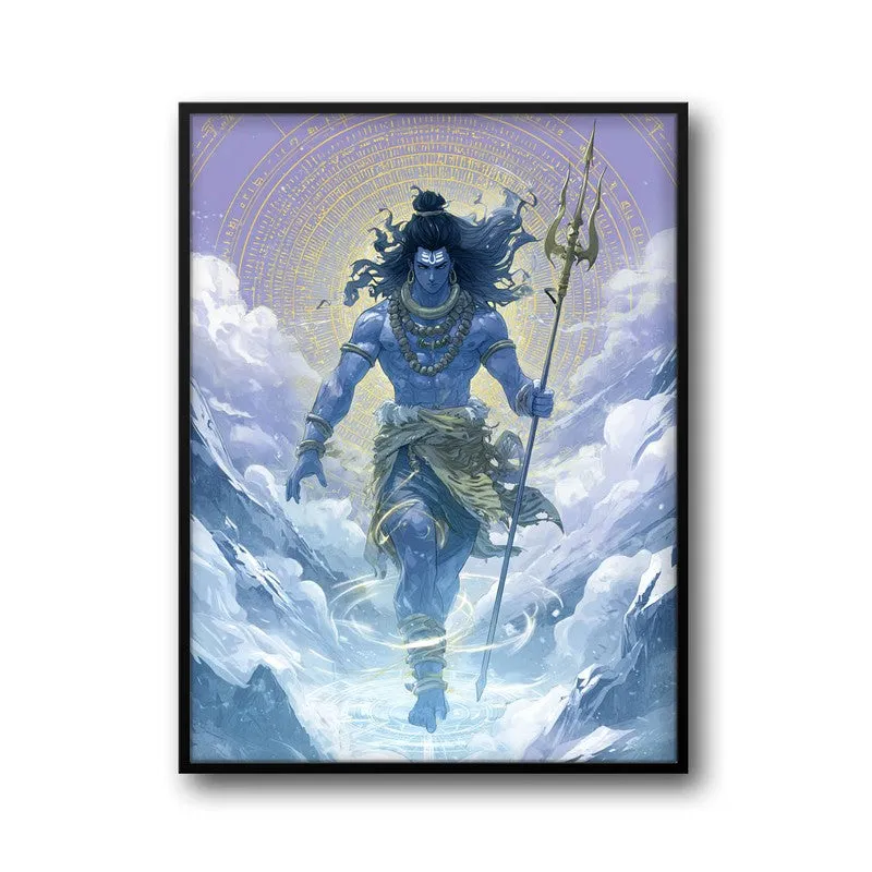 Mahadev with Trishul Divine II Archival Paper Wall Art media 7