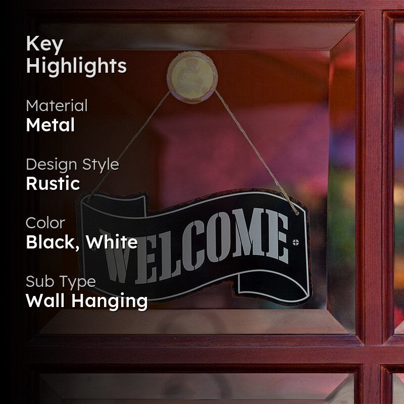 Closed Sign Retro Metal Wall Accent media 2