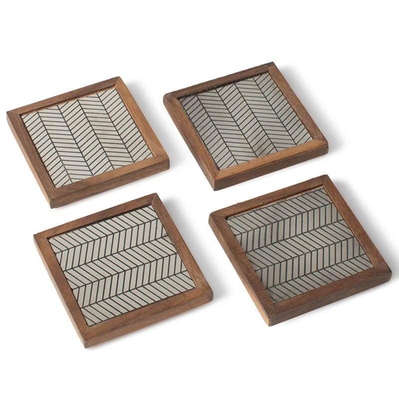 Wooden Trail Coaster - Set Of Four media 4
