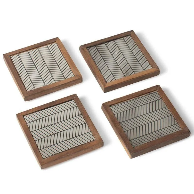 Wooden Trail Coaster - Set Of Four media 4