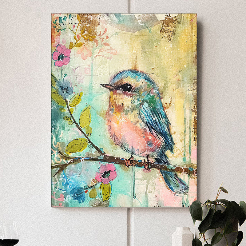 Whimiscal Bird I Wall Art media 3
