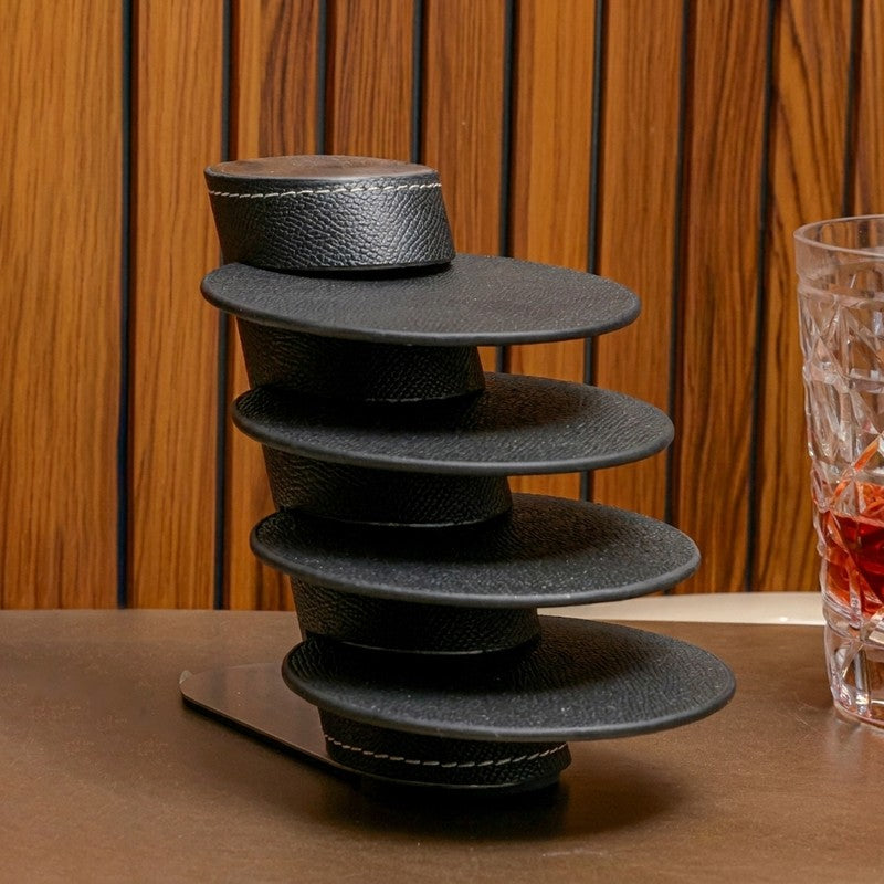 Curve Nest Metal Coasters - Five Piece Set