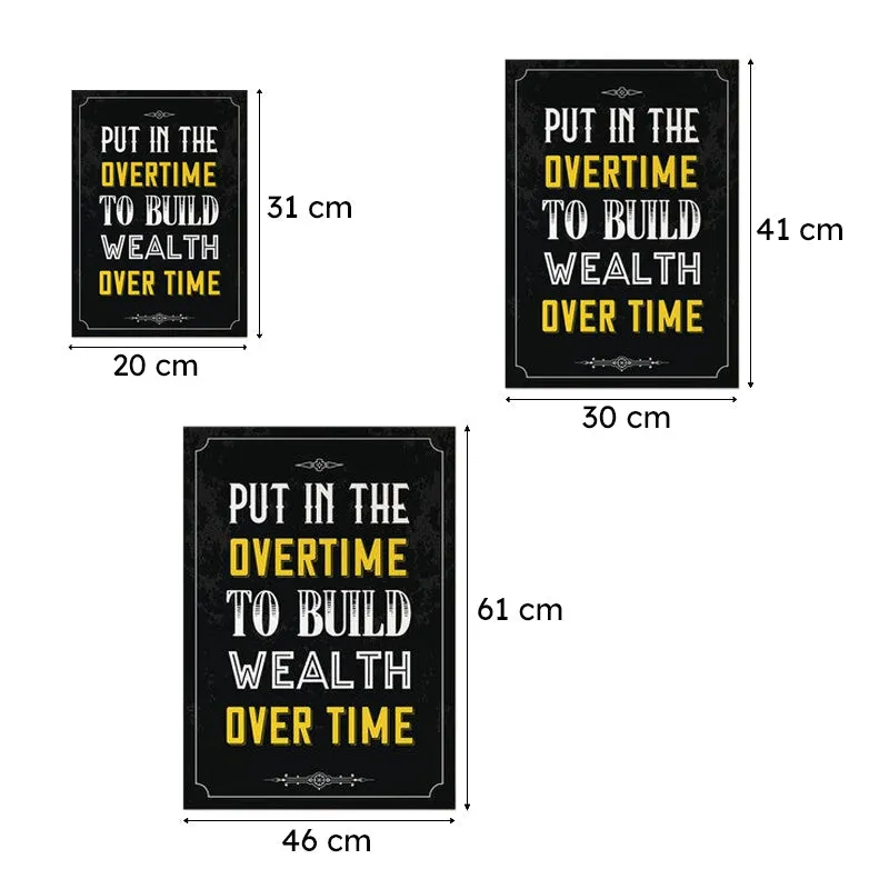 Wealth in Overtime Wall Poster media 10