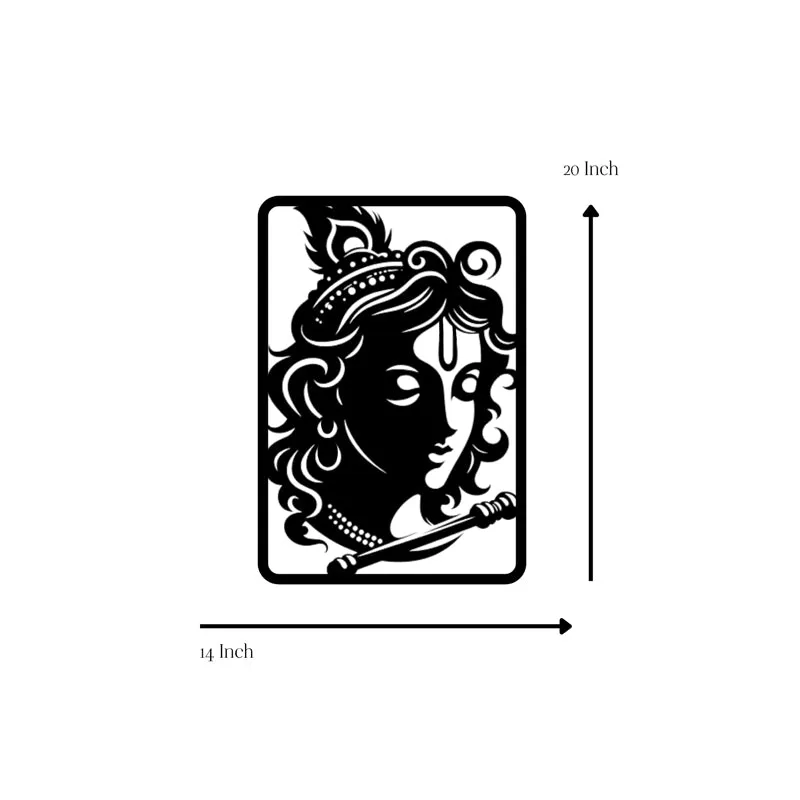 Venugopala Silhouette Iron Wall Accent media 5