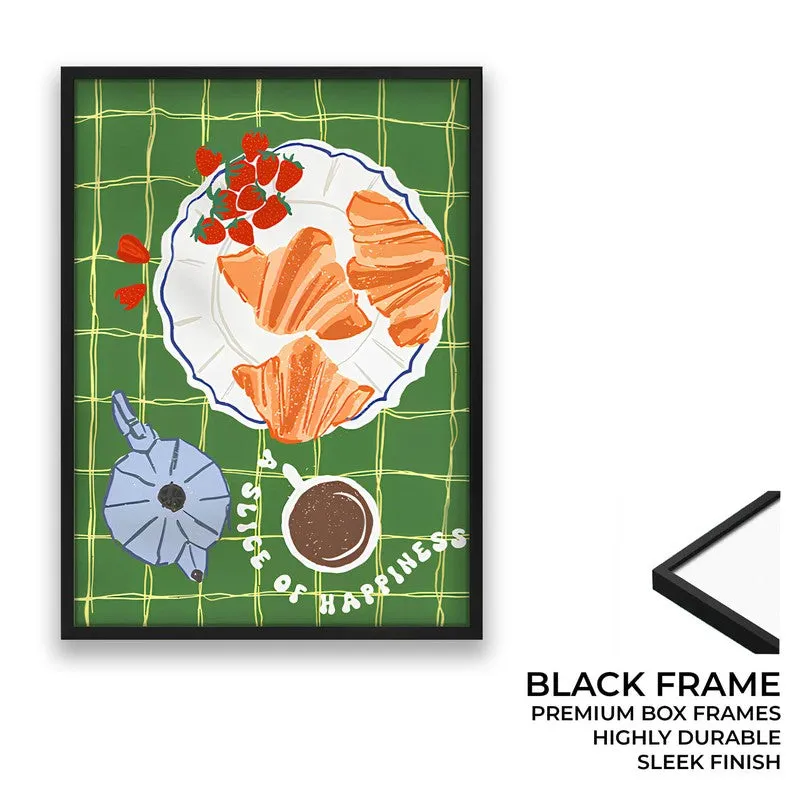 Olive Dining Archival Canvas Wall Art - Black media 8