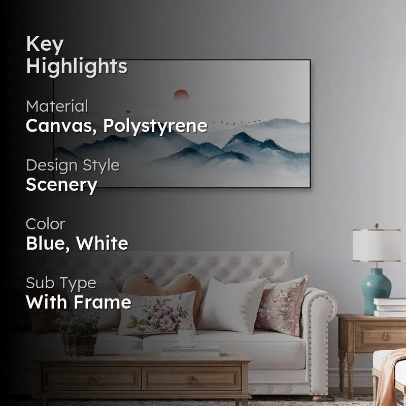 Sunrise Peaks Canvas Wall Painting media 2
