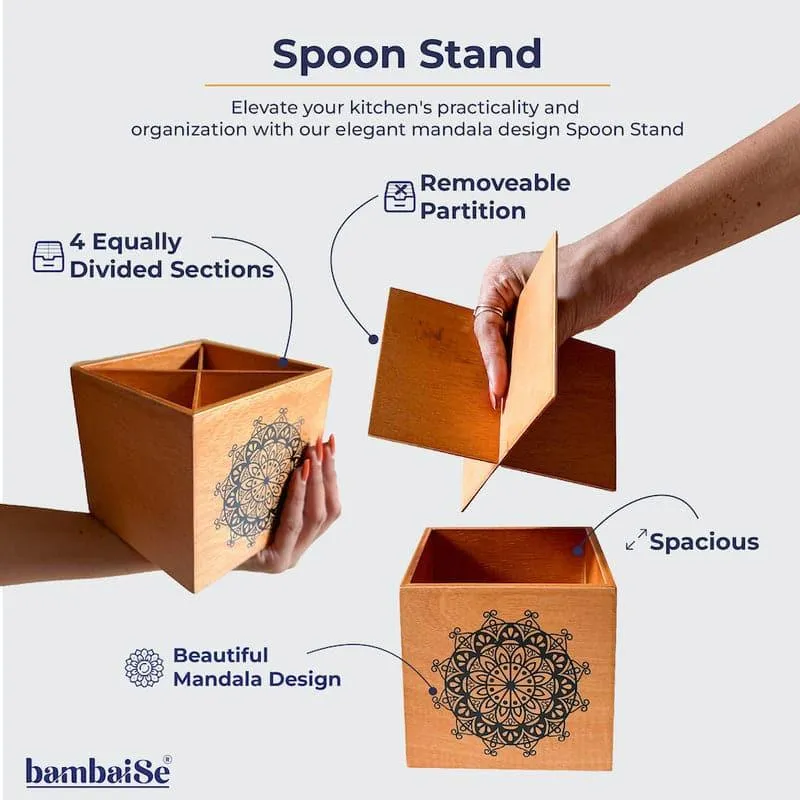 Hira Ethnic Cutlery Holder - Brown media 5