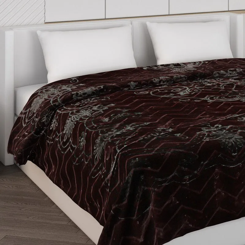 Monte Carlo Autumn Embrace Blanket (Green)- 950 GSM media 4