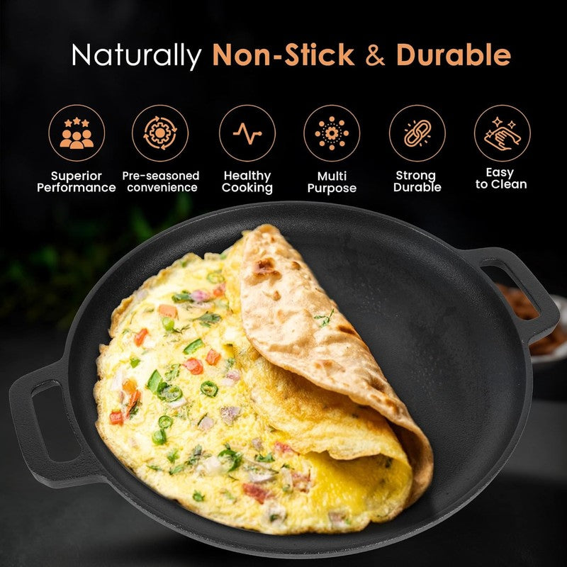 Solara Brewora Cast Iron Dosa Tawa - 30 cm media 7
