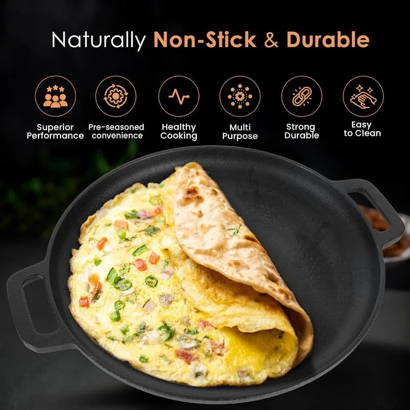 Solara Brewora Cast Iron Dosa Tawa - 30 cm media 7