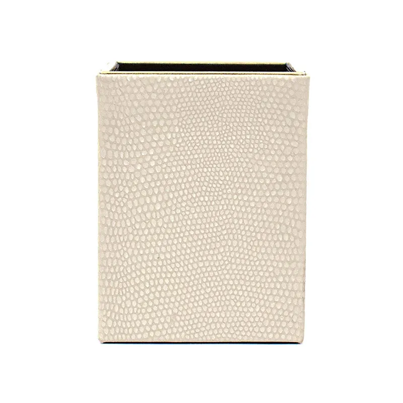 Tisquo Faux Leather Pen Stand - Ivory media 4