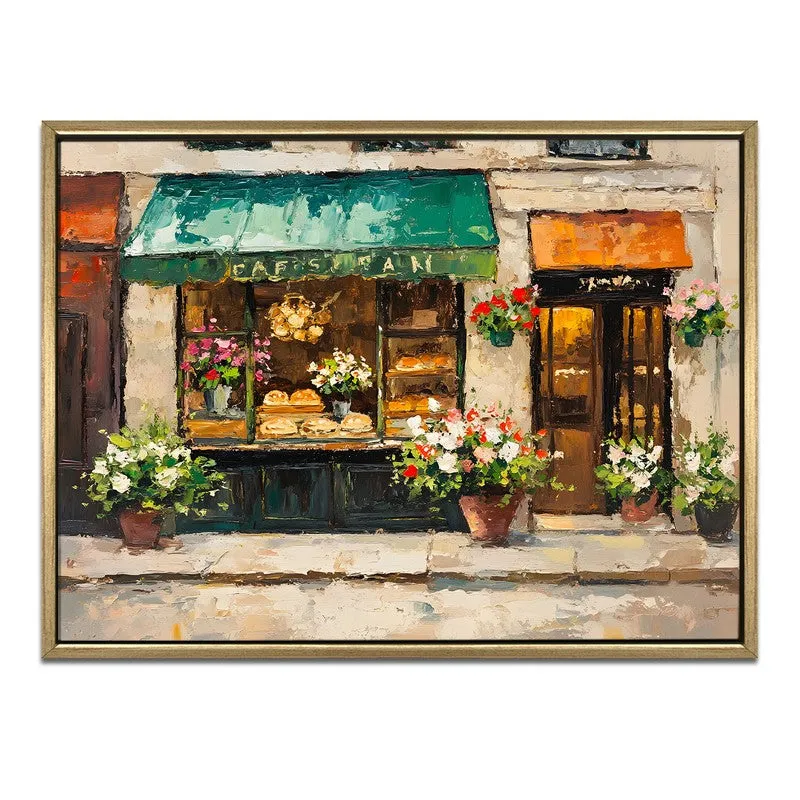 Flowerpots Canvas Wall Painting With Frame media 3