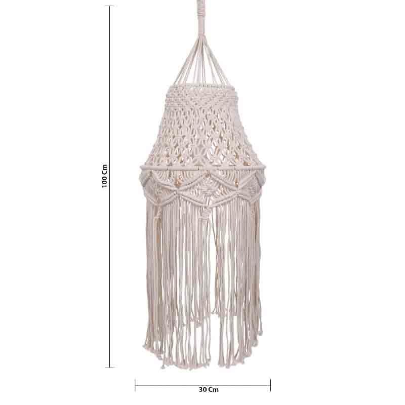 Sofia Macrame Cotton Ceiling Lamp media 7