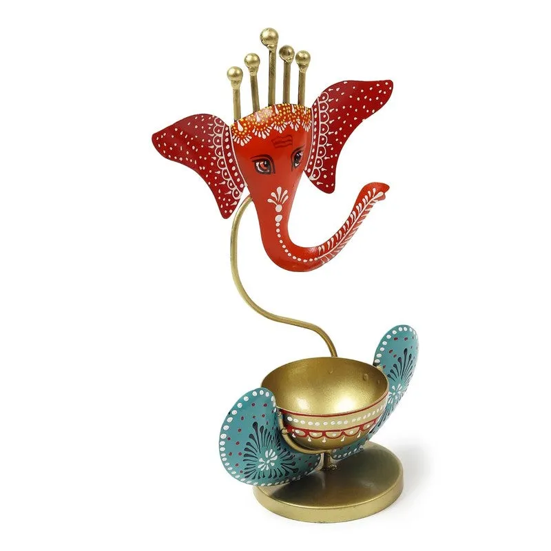 Aureum Glow Premium Candle Holder - Red,Blue media 5