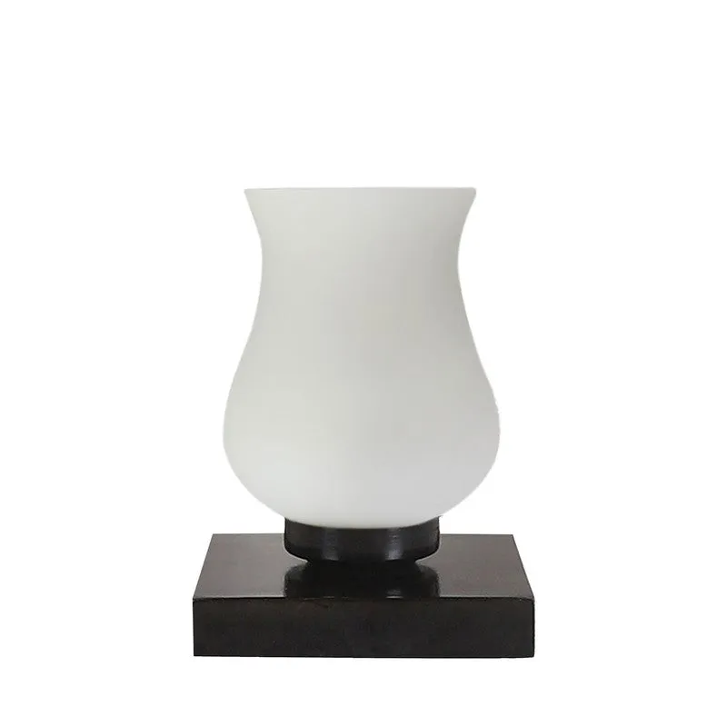 Gleamoray Milky Glass Table Lamp - White media 5