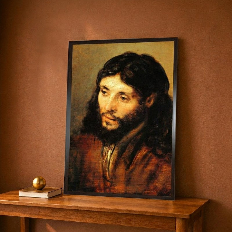 Christ By Rembrandt Canvas Wall Painting - 12 x 18 Inches