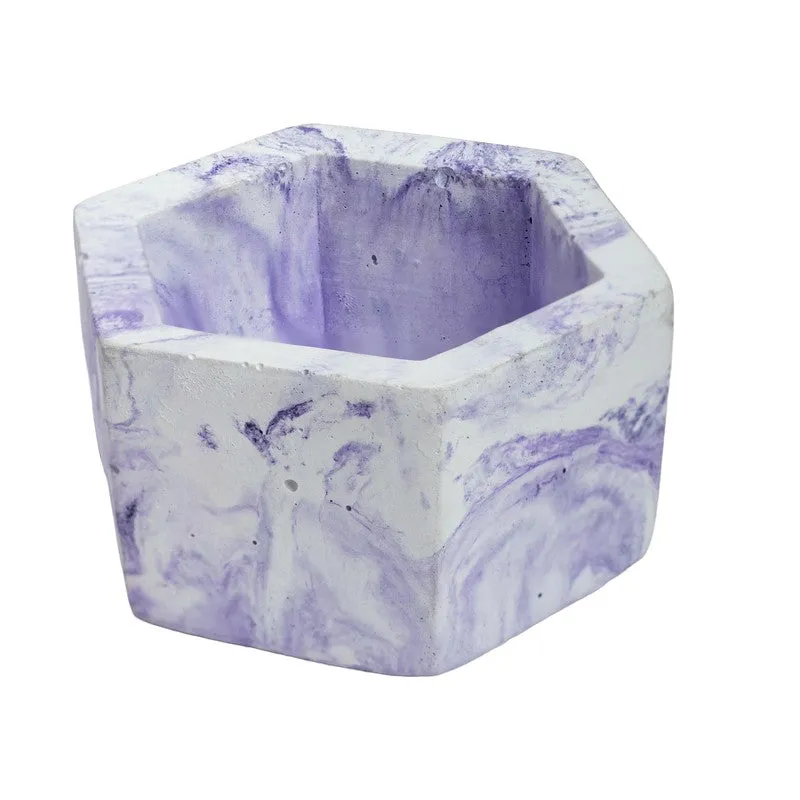 Mixona Concrete Planter - Purple media 4