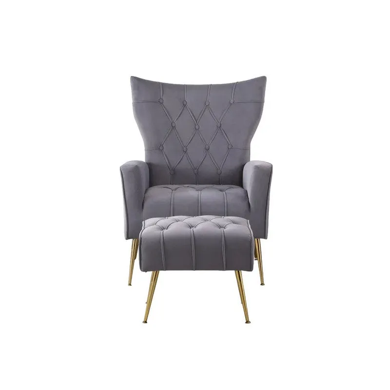 Simplex Neem Wood Lounge Chair (Grey) - Two Piece Set media 4