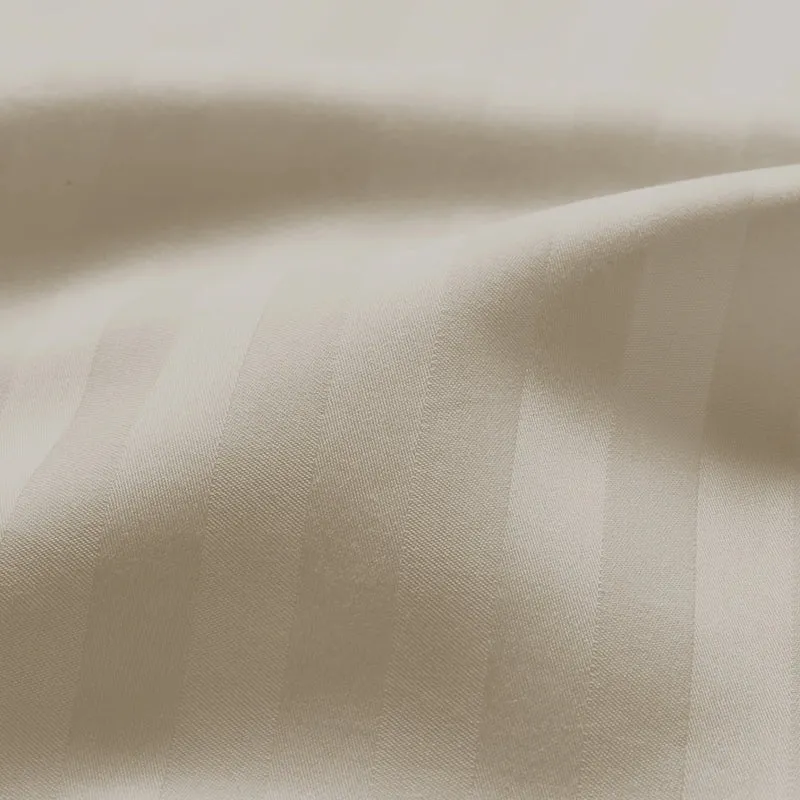 Stripe Charm Cotton Duvet Cover - Beige media 5