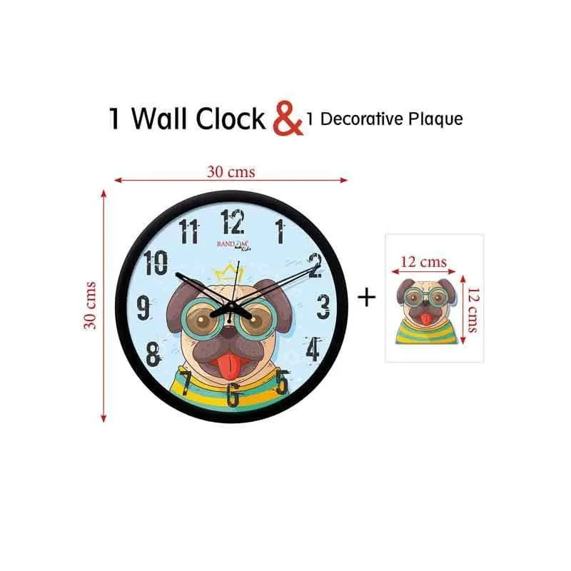 The Pug Woof Wall Clock media 6