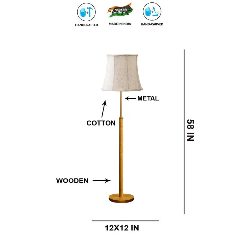 Horizon Beam Wooden Floor Lamp - White media 8